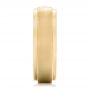 14k Yellow Gold 14k Yellow Gold Custom Diamond Men's Wedding Band - Side View -  102236 - Thumbnail