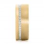 14k Yellow Gold 14k Yellow Gold Custom Diamond Men's Wedding Band - Side View -  103514 - Thumbnail