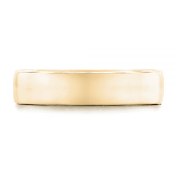 14k Yellow Gold 14k Yellow Gold Custom Diamond Men's Wedding Band - Top View - 102766