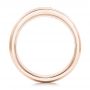 18k Rose Gold And Platinum 18k Rose Gold And Platinum Custom Diamond Mokume Wedding Band - Front View -  102201 - Thumbnail