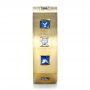 18k Yellow Gold Custom Diamond And Blue Sapphire Men's Band - Side View -  1200 - Thumbnail