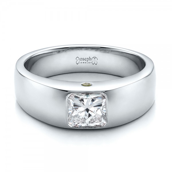 Custom Diamond and Peridot Men s Wedding Band 100267 Custom Diamond and Peridot Men s Wedding Band 100267