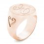 14k Rose Gold Custom Engraved Men's Wedding Band