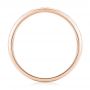 18k Rose Gold 18k Rose Gold Custom Engraved Men's Wedding Band - Front View -  102960 - Thumbnail
