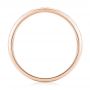 18k Rose Gold 18k Rose Gold Custom Engraved Men's Wedding Band - Front View -  102960 - Thumbnail