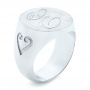 Custom Engraved Diamond Engagement Ring