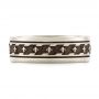  Platinum Platinum Custom Engraved Men's Wedding Band - Top View -  102960 - Thumbnail