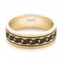 14k Yellow Gold 14k Yellow Gold Custom Engraved Men's Wedding Band - Flat View -  102960 - Thumbnail