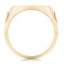 14k Yellow Gold 14k Yellow Gold Custom Engraved Men's Wedding Band - Front View -  102816 - Thumbnail