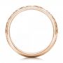 18k Rose Gold 18k Rose Gold Custom Engraved Men's Band - Front View -  102006 - Thumbnail
