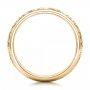 18k Yellow Gold 18k Yellow Gold Custom Engraved Men's Band - Front View -  102006 - Thumbnail