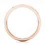 14k Rose Gold 14k Rose Gold Custom Engraved Wedding Band - Front View -  103129 - Thumbnail