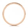 18k Rose Gold 18k Rose Gold Custom Fingerprint Engraved Men's Band - Front View -  105310 - Thumbnail