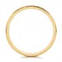 18k Yellow Gold 18k Yellow Gold Custom Fingerprint Engraved Men's Band - Front View -  105310 - Thumbnail