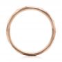 14k Rose Gold 14k Rose Gold Custom Hammered Men's Band - Front View -  103014 - Thumbnail