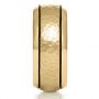 14k Yellow Gold 14k Yellow Gold Custom Hammered Men's Band - Side View -  1110 - Thumbnail
