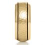 18k Yellow Gold 18k Yellow Gold Custom Hammered Men's Band - Side View -  1110 - Thumbnail