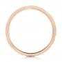 18k Rose Gold 18k Rose Gold Custom Hammered And Brushed Men's Wedding Band - Front View -  103285 - Thumbnail