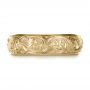 14k Yellow Gold 14k Yellow Gold Custom Hand Engraved Band - Top View -  1376 - Thumbnail