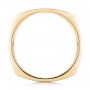 18k Yellow Gold 18k Yellow Gold Custom Hand Engraved Blue Sapphire Men's Band - Front View -  102998 - Thumbnail