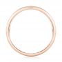 14k Rose Gold 14k Rose Gold Custom Hand Engraved Diamond Men's Band - Front View -  102977 - Thumbnail