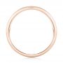 14k Rose Gold 14k Rose Gold Custom Hand Engraved Diamond Men's Band - Front View -  102977 - Thumbnail