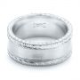  Platinum Platinum Custom Hand Engraved Men's Band - Flat View -  103038 - Thumbnail