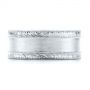  Platinum Platinum Custom Hand Engraved Men's Band - Top View -  103038 - Thumbnail