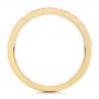 14k Yellow Gold Custom Hand Engraved Men's Band - Front View -  104260 - Thumbnail