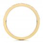 14k Yellow Gold Custom Hand Engraved Men's Band - Front View -  104260 - Thumbnail