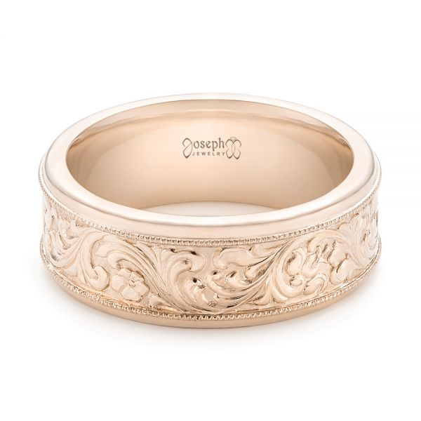 Custom engraved mens wedding bands discount
