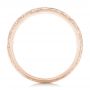 14k Rose Gold 14k Rose Gold Custom Hand Engraved Men's Wedding Band - Front View -  102839 - Thumbnail