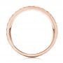 18k Rose Gold 18k Rose Gold Custom Hand Engraved Men's Wedding Band - Front View -  103458 - Thumbnail