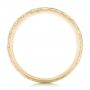 18k Yellow Gold 18k Yellow Gold Custom Hand Engraved Men's Wedding Band - Front View -  102839 - Thumbnail