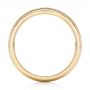18k Yellow Gold Custom Hand Engraved Men's Wedding Band - Front View -  102980 - Thumbnail