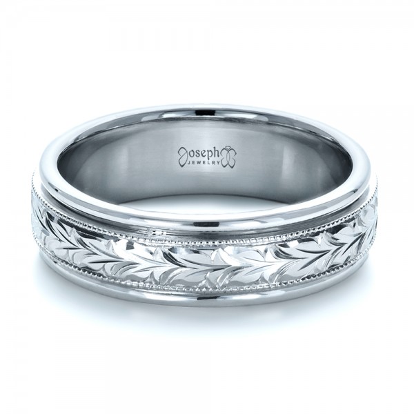 Custom Hand Engraved Wedding Band #1213 - Seattle Bellevue ...