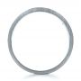  Platinum And Platinum Custom Inlay Diamond Men's Band - Front View -  1185 - Thumbnail