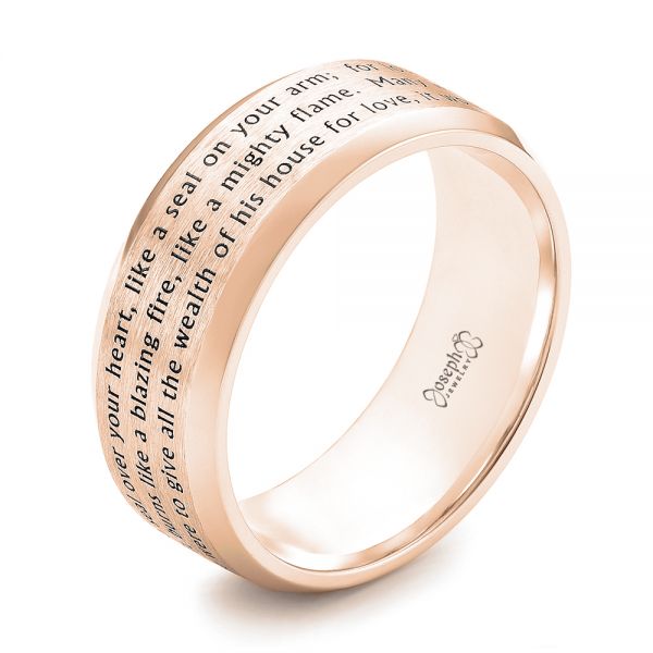 Custom Laser Inscribed Men's Band - Image