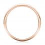 18k Rose Gold 18k Rose Gold Custom Laser Inscribed Men's Band - Front View -  103346 - Thumbnail