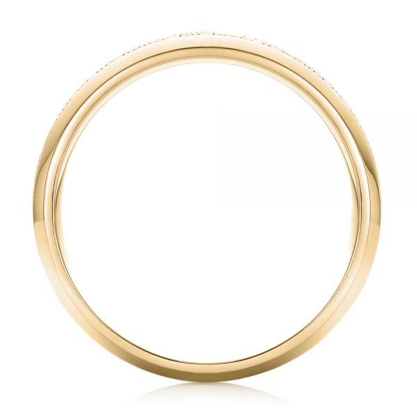 14k Yellow Gold 14k Yellow Gold Custom Laser Inscribed Men's Band - Front View -  103346