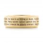 18k Yellow Gold 18k Yellow Gold Custom Laser Inscribed Men's Band - Top View -  103346 - Thumbnail