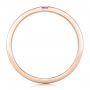 14k Rose Gold 14k Rose Gold Custom Lavender Sapphire Men's Wedding Band - Front View -  102335 - Thumbnail