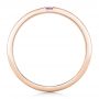 14k Rose Gold 14k Rose Gold Custom Lavender Sapphire Men's Wedding Band - Front View -  102335 - Thumbnail