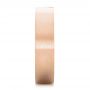 14k Rose Gold 14k Rose Gold Custom Lavender Sapphire Men's Wedding Band - Side View -  102335 - Thumbnail