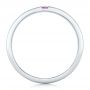  Platinum Custom Lavender Sapphire Men's Wedding Band - Front View -  102335 - Thumbnail