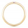 14k Yellow Gold 14k Yellow Gold Custom Lavender Sapphire Men's Wedding Band - Front View -  102335 - Thumbnail