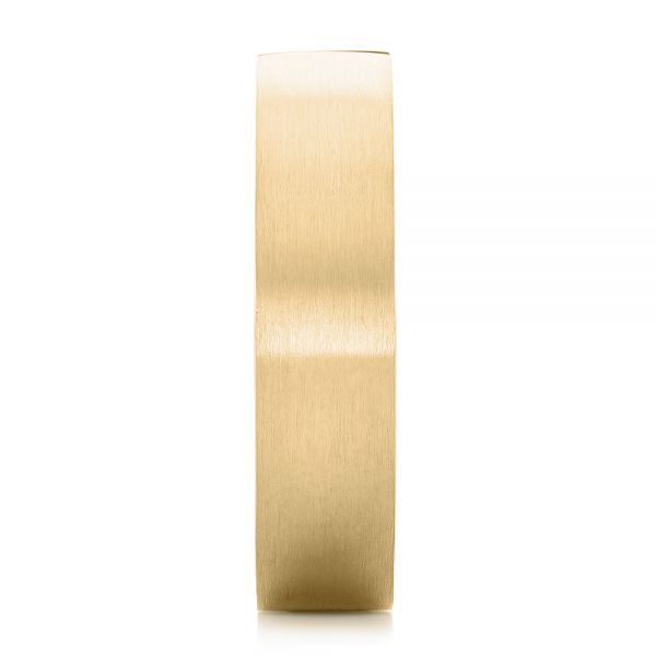 14k Yellow Gold 14k Yellow Gold Custom Lavender Sapphire Men's Wedding Band - Side View - 102335
