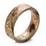 Custom Men's Mokume Wedding Band - Three-Quarter View -  100673 - Thumbnail