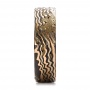 Custom Men's Mokume Wedding Band - Side View -  100802 - Thumbnail