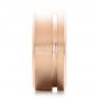 14k Rose Gold 14k Rose Gold Custom Men's Brushed Band - Side View -  101116 - Thumbnail
